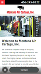 Mobile Screenshot of montanaaircartage.com