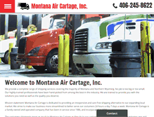 Tablet Screenshot of montanaaircartage.com